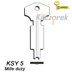 Plochý 005 - Mille Large KSY5 - surový klíč
